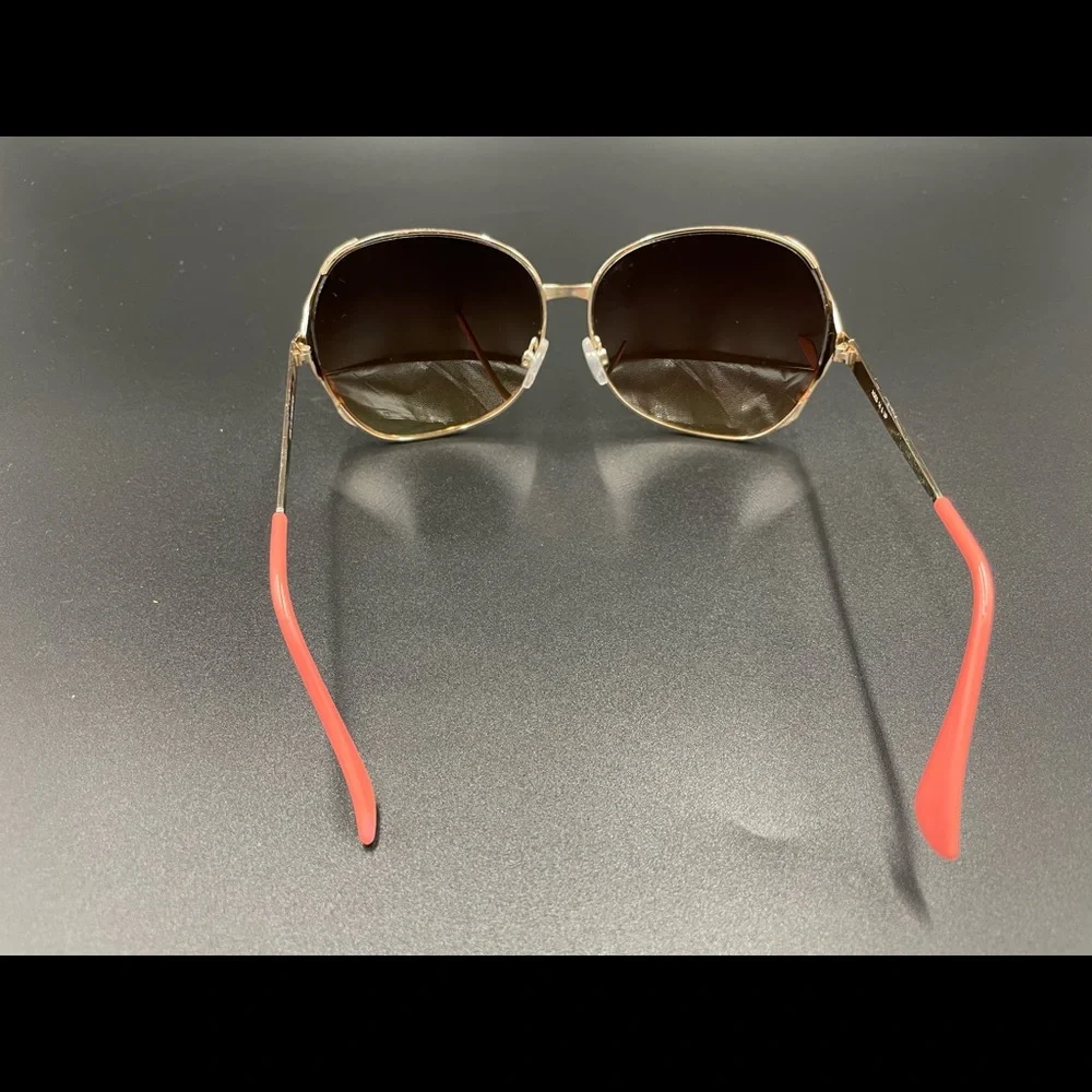 Woman’s Metal Peach Metal Aviator 100% UV Protection Sunglasses